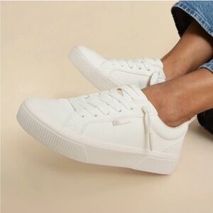 Reef Lay Day Dawn White Leather Sneakers